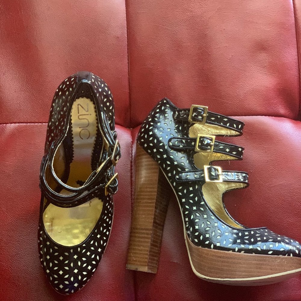 "ZINC" Platform Dot Heels
